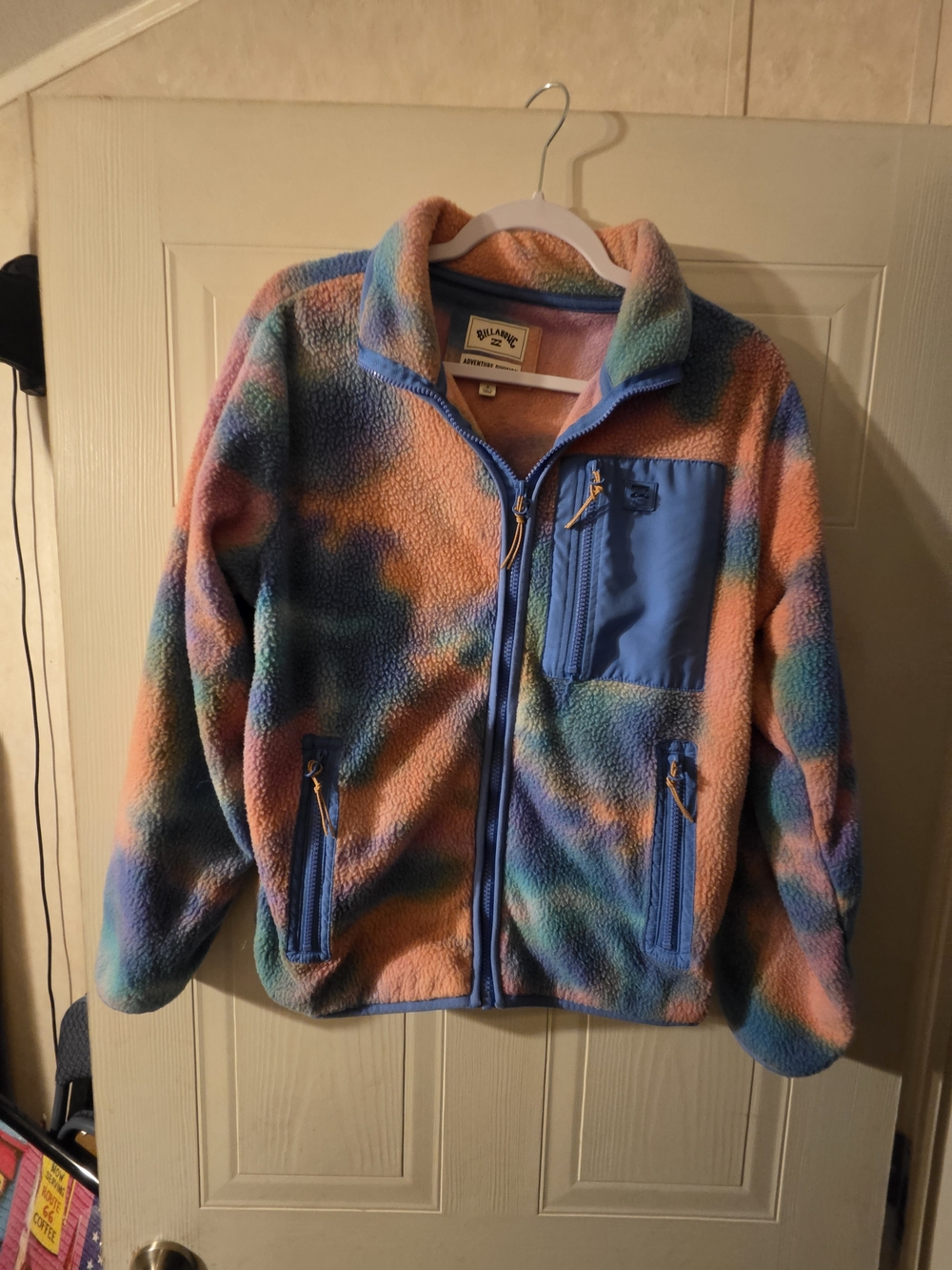Billabong Tie-Dye Sherpa Zip Jacket
